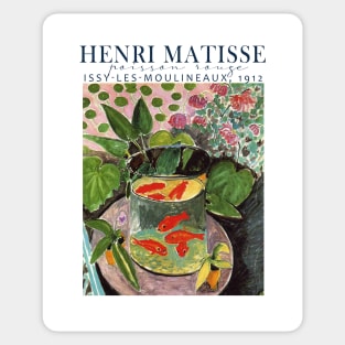 Poisson Rouge Henri Matisse  Exhibition poster Sticker